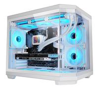 Mars Gaming MC-3TCOREM Caja Gaming Custom MicroATX Triple Cristal Templado Cámara Dual USB-C Blanca