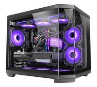 Mars Gaming MC-3TCOREM Caja Gaming Custom MicroATX Triple Cristal Templado Cámara Dual USB-C Negra