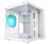 Mars Gaming MC-CUBE, Caja PC MicroATX, Formato Cubo Ultracompacto, Cristal Templado Panorámico, Ventilador Trasero ARGB 120mm, Soporte Refrigeraciones Líquidas hasta 120mm, Minitorre con USB-C,