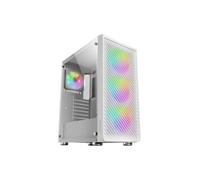Mars Gaming MC-F Blanco, Semitorre Gaming ATX, Ventana Completa Cristal Templado, Frontal Metal-Mesh, 4x Ventiladores ARGB 120mm