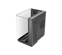 MARS GAMING MC-INFINIO, Caja Gaming ATX, Cristal Templado Curvado Sin Marco, 2X Ventiladores ARGB 120mm, Montaje Vertical de Tarjetas Gráficas, Soporte Refrigeración Líquida hasta 360mm, USB-C, Negro