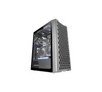 Mars Gaming - MC-iPRO, Caja Profesional ATX, Rejilla Frontal de Malla 3D, Ventana Lateral Cristal Templado, Ventilador - MCIPRO