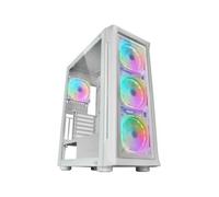CAJA TORRE E-ATX MARS GAMING MC-NEO WHITE PREMIUM 4 VENTILADORES ARGB FRONTAL Y LATERAL DE CRISTAL TEMPLADO SIN FUENTE DE ALIMENTACION MCNEOW
