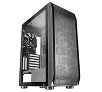 Mars Gaming MC-PRO2, Torre Profesional E-ATX, Sistema CPU Freezer, 5 Ventiladores Ultra-silenciosos y Frontal Metal-Mesh, Negro