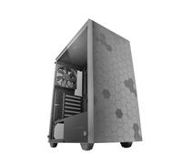 Mars Gaming MC-Q3, Caja Semitorre ATX, Ventana Lateral Completa Cristal Templado, Doble Rejilla Magnética Antipolvo Frontal + Superior, Ventilador 120mm FDB, Refrigeración Líquida 360mm, Negro