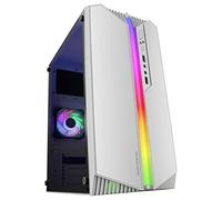 Mars Gaming MC-S1, Caja Gaming MicroATX Compacta, Ventana Lateral Completa, Tira LED ARGB 12 Modos, Ventilador Trasero 80mm FRGB, Soporte Refrigeración Líquida 120mm, Minitorre PC USB 3.0, Blanco