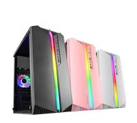 Mars Gaming Caja PC Gaming Micro-ATX MC-S1 – ARGB 12 modos, ventilador FRGB, blanco