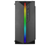 Mars Gaming - MC-S1 Negro, Caja PC Compacta Gaming Micro-ATX, Iluminación ARGB 12 Modos, Ventilador FRGB, Ventana Lateral Comple