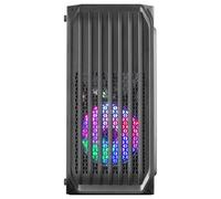 Mars Gaming - MC-S2, Caja PC Compacta Gaming Micro-ATX, 2 Ventiladores FRGB Raibow con Rejilla Frontal, Ventana Lateral C - MCS2