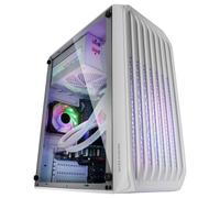 Mars Gaming MC-S2, Caja PC Gaming Compacta Micro-ATX, Rejilla Frontal, Ventana Lateral, Soporte Refrigeración Líquida, 2 Ventiladores FRGB, Caja PC Negro o Blanco