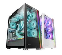 Mars Gaming MC-ULTRA, Torre Gaming Custom XXL E-ATX, Doble Tira LED ARGB, Doble Ventana Cristal Templado, Estructura Cámara Dual Vertical, Caja PC Negro o Blanco