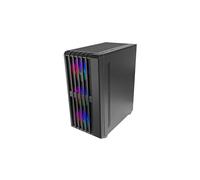 Mars Gaming - MC-VAULT, Caja Gaming ATX, 4x Ventiladores ARGB 120mm, Panel Frontal Mesh con Diseño Vertical, Ventana - MC-VAULT