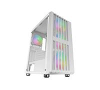Mars Gaming Mc-vault Caja Gaming Atx 4x Ventiladores Argb 12cm Frontal Mesh Cristal Templado Blanco