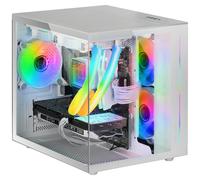 Mars Gaming MC-VIEW Minitorre Cristal Templado USB 3.0 Blanca