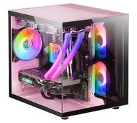 Mars Gaming MC-VIEW Minitorre Cristal Templado USB 3.0 Rosa