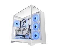 Mars Gaming Mc-vision Caja Atx Triple Cristal Templado Sin Marco Diseño Doble Cámara Usb 3.0 Blanco