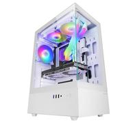 Mars Gaming Mc-xo Semitorre Atx Doble Cristal Templado Ventilador Frgb 120mm Doble Cámara Blanco