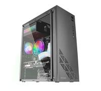 Mars Gaming MC100 Caja PC ATX Ventilador 90mm FRGB Convect-Cool Negro
