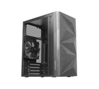 CAJA COMPACTA MICROATX MARS GAMING MC-1500 BLACK FRONTAL METAL-MESH LATERAL CRITAL TEMPLADO COMPLETO SIN FUENTE DE ALIENTACION MC1500