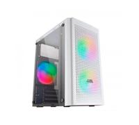 Mars Gaming MC300W Caja PC Micro ATX Cristal Templado 3xVentilador FRGB Blanco
