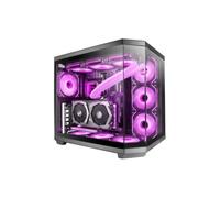 Mars Gaming MC-3TCOREM Caja Gaming Custom MicroATX Triple Cristal Templado Cámara Dual USB-C Negra