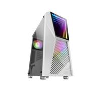 MARS GAMING Mars Gaming MC777, Caja de ordenador ATX, Iluminación ARGB, Blanco