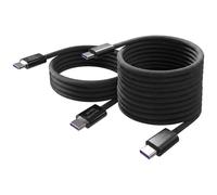 Mars Gaming Mca-100x2 Pack 2 Cables Magnéticos Usb-c 100w 2m Y 1m Trenzado Nylon Negro
