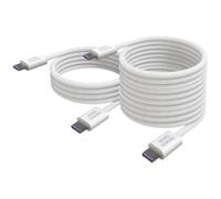 Mars Gaming MCA-100X2 Pack 2 Cables USB-C Magnéticos 100W PD 3.0 Blanco