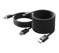 Mars Gaming MCA-100X2 Pack 2 Cables USB-C Magnéticos 100W PD 3.0 Negro