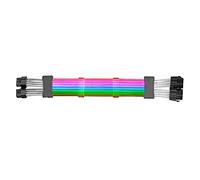 Mars Gaming MCA-16 Cable Extensor ARGB 8+8pin PCIe para Tarjeta Gráfica 310mm