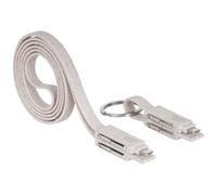 Mars Gaming MCA-ECO Pack 2 Cables de Carga ECO 50W USB 1m + Cable Llavero USB-C/USB/MicroUSB/Lightning