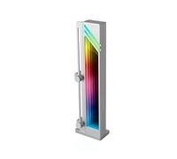 Mars Gaming MCA-GCB, Soporte para Tarjeta Gráfica, Iluminación ARGB Infinity Mirror, Soporte GPU con Sincronización ARGB, Base Magnética Antideslizante, Compatibilidad Universal, Gris Plateado