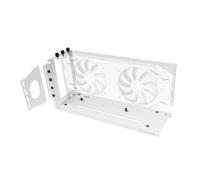 Mars Gaming MCA-GCV, Soporte Vertical Universal para Tarjetas Gráficas, Base Magnética Antideslizante, Compatible con Modelos hasta 3 Slots, Soporte GPU de Instalación Versátil 2x Brackets PCI, Blanco
