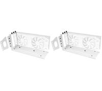 Mars Gaming MCA-GCV, Soporte Vertical Universal para Tarjetas Gráficas, Base Magnética Antideslizante, Compatible con Modelos hasta 3 Slots, Soporte GPU de Instalación Versátil 2x Brackets PCI, Blanco