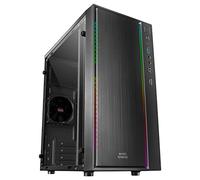 Mars Gaming MCM, Caja PC MicroATX, Minitorre Compacta, 16 Modos ARGB, Ventilador 8 cm, Negro