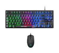 Mars Gaming MCPTKL, Combo Gaming TKL con Teclado H-Mech RGB y Ratón 3200 dpi RGB Flow, Antighosting, Compacto y Ergonómico, CompatibILIDAD Multiplataforma, Idioma Portugués