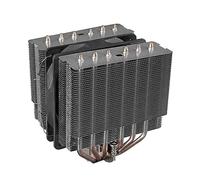 Mars Gaming MCPU-2T, Disipador CPU Doble Torre, 6 Heatpipes HCT, TDP 280W, Ventilador Ultra-silencioso PWM 120mm, Multisocket Universal