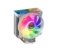 Mars Gaming, MCPU-VR, Disipador CPU, Doble Espejo Infinito ARGB, 4 Heatpipes HCT, TDP 180 W, Ventilador Ultra-silencioso PWM 12 cm, Blanco