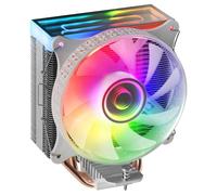 Mars Gaming MCPU-VR, Disipador CPU, Doble iluminación ARGB Infinity Mirror, 4 Heatpipes HCT, TDP 180W, Disipador de Calor Negro, Rosa o Blanco
