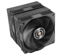 Mars Gaming MCPU-X26PRO, Disipador CPU Dual Tower 350W TDP, 2x Ventiladores 120mm, Rodamientos FDB y Núcleo de Cobre, 6 Heatpipes HCT, Cable Reductor de Ruido, Intel LGA y AMD, Negro