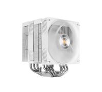 Mars Gaming MCPU-X26PRO, Disipador CPU Dual Tower 350W TDP, 2x Ventiladores 120mm, Rodamientos FDB y Núcleo de Cobre, 6 Heatpipes HCT, Cable Reductor de Ruido, Intel LGA y AMD, Blanco