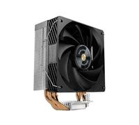 Mars Gaming MCPU-X4, Disipador CPU 230W TDP, 4x Heatpipes HCT Nueva Generación, Ventilador PWM SI Extreme-Silence 120mm, Núcleo de Cobre Hiperbalanceado, Compatibilidad Universal Intel y AMD, Negro