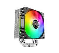 Mars Gaming MCPU-X4ARGB, Disipador CPU 220W TDP, 4x Heatpipes HCT Nueva Generación, Ventilador PWM SI Extreme-Silent ARGB 120mm, Núcleo de Cobre Hiperbalanceado, Compatibilidad Intel y AMD, Negro