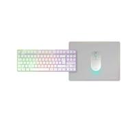 Mars Gaming MCPWTKL Blanco - Pack Teclado + Ratón + Alfombrilla