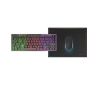 Mars Gaming Mcpwtkl Combo Gaming Inalámbrico Teclado Tkl Frgb Ratón Rgb Alfombrilla Negro Español