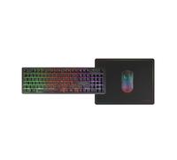 Mars Gaming Mcpwx Combo Gaming Inalámbrico Teclado Frgb Ratón Rgb Alfombrilla Negro Español