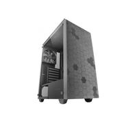 Mars Gaming MC-Q3, Caja Semitorre ATX, Ventana Lateral Completa Cristal Templado, Doble Rejilla Magnética Antipolvo Frontal + Superior, Ventilador 120mm FDB, Refrigeración Líquida 360mm, Negro