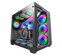 Mars Gaming MCV3 Negro Torre Gaming Custom XXL E-ATX Ventana Cristal Templado Lateral y Frontal Estructura Modular Doble Cámara