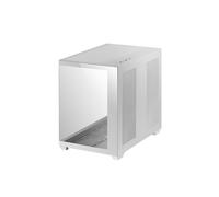 Mars Gaming MCV4, Torre Gaming Custom XXL E-ATX, Ventana Cristal Templado Lateral y Frontal Sin Marco, Estructura Modular Doble Cámara, Blanco