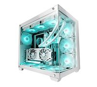 Mars Gaming MCV4 Blanco Torre Gaming Custom XXL E-ATX Ventana Cristal Templado Lateral y Frontal Sin Marco Estructura Modular